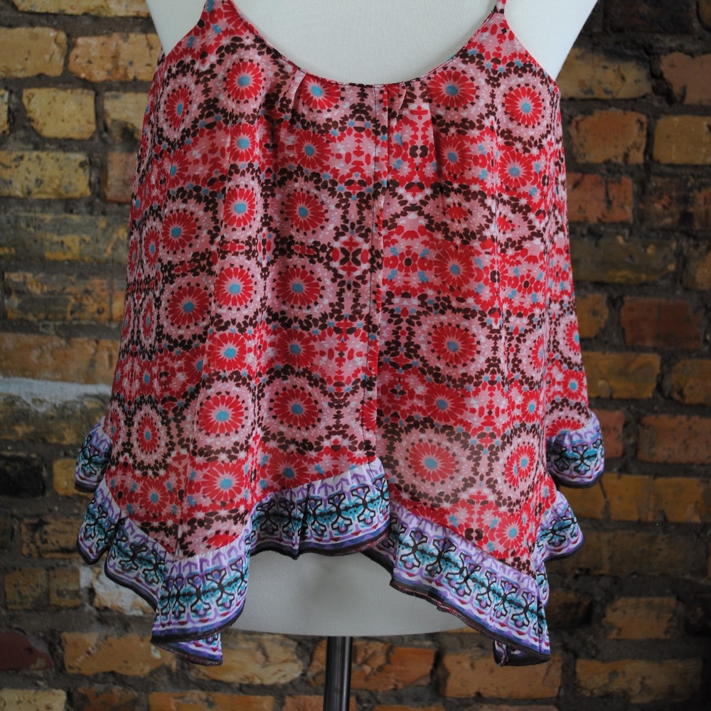 PATRONS OF PEACE Ruffle Trim Cami Tank - Picture 6 of 8